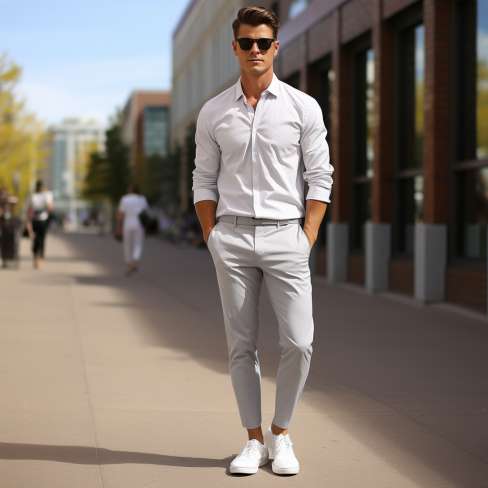 what color shoes with light grey pants