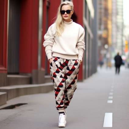 How to Style Harem Pants with Shoes in Winter