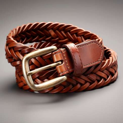braided leather belt for suede shoes
