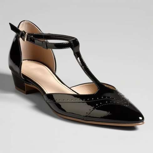 T-Strap Flats  to wear with dress pants