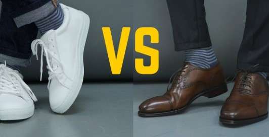 Comparing Dress Shoes and Sneakers