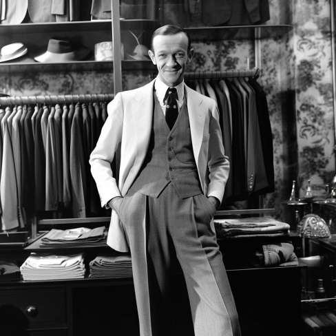 Fred Astaire wearing Patent Leather Shoes with Suits