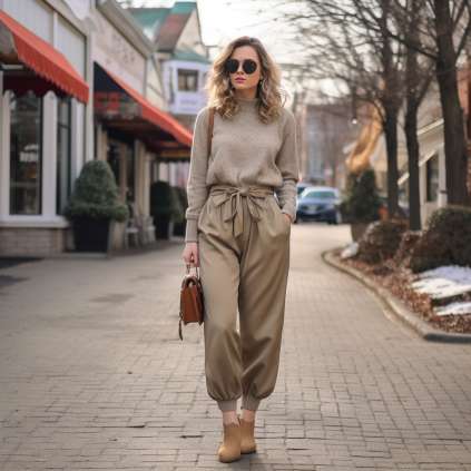 Tips for Winter Paper Bag Pants with Shoes Styling