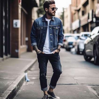 Classic Denim with Blue Suede Shoes