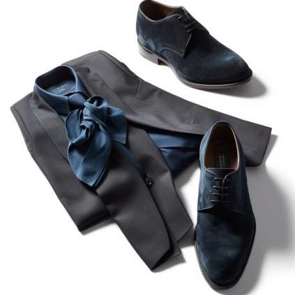  Date Night outfit Blue Suede Shoes