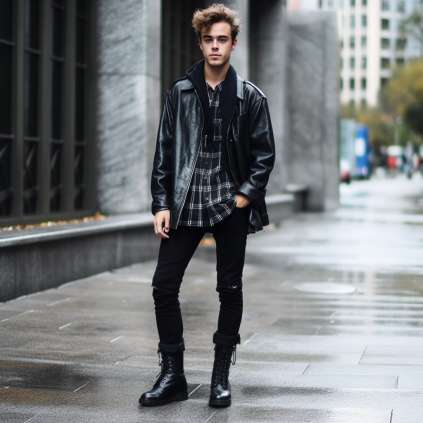 outfit ideas for Black Patent Leather Shoes in Winter