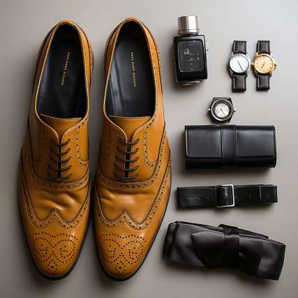 outfit to Wear Brown Shoes With Black Ties