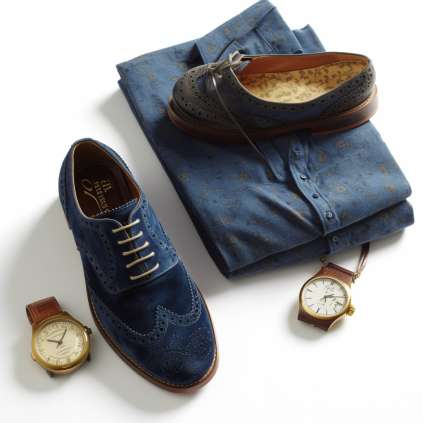 Vintage Vibe with Blue Suede Shoes