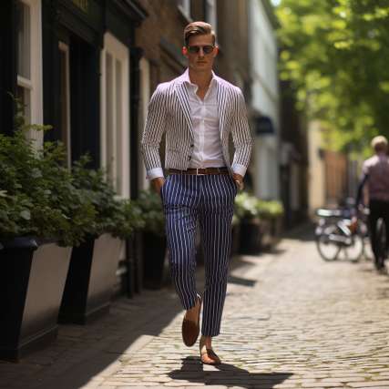 How to Wear Seersucker Pants with Shoes for Men