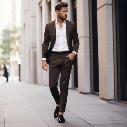 Wearing Brown Pants With Black Shoes