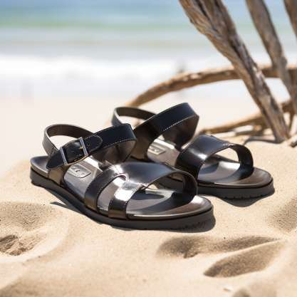 Beach Ready way to style patent leather shoes in the summer