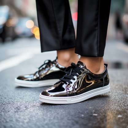 Street Style to Wear Patent Leather Shoes
