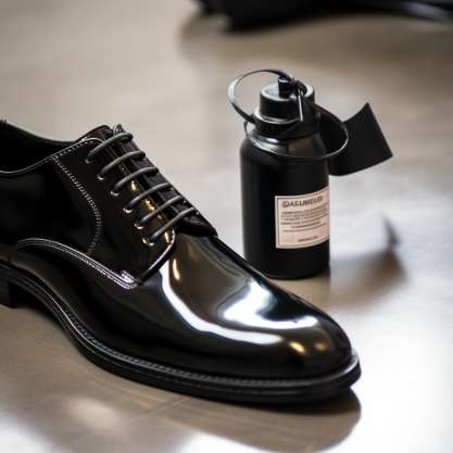 How to Stop Patent Leather Shoes from Squeaking: Applying a Protective Spray