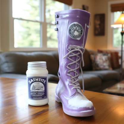 Baking Soda Paste to Clean Hunter Boots