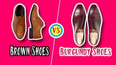 Brown vs Burgundy Shoes
