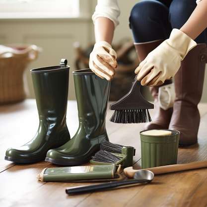Hunter Boots Pre-Cleaning Preparation