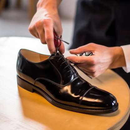 Preparing for the Cleaning Process of Scuff Marks from Patent Leather Shoes