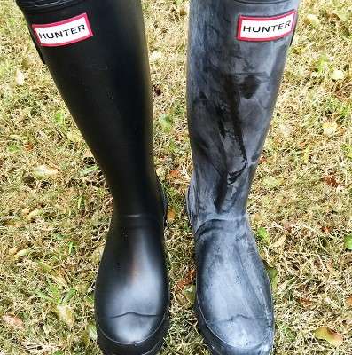 Addressing Common Issues During Cleaning Hunter Boots: Issue 1: White Film on Boots