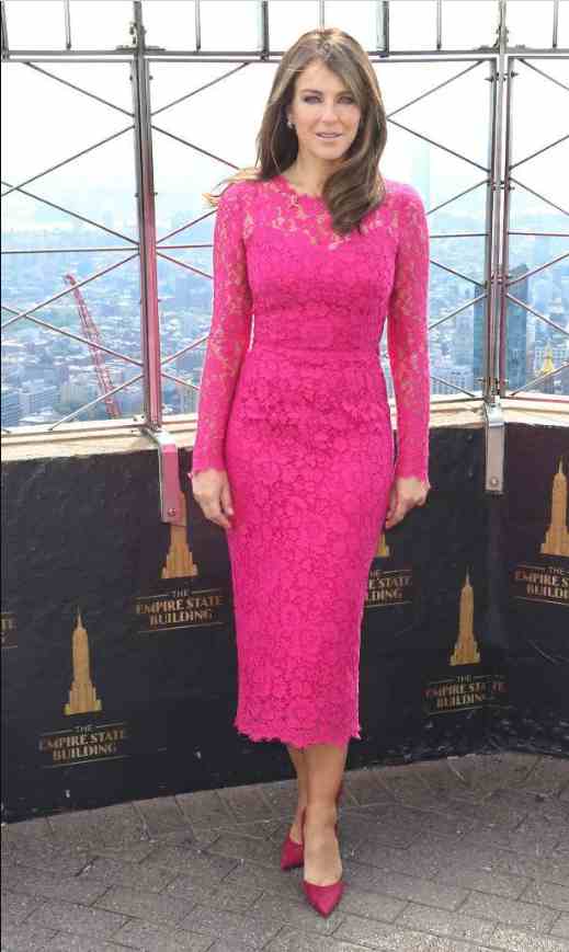 a fuchsia dress with the right shoes
